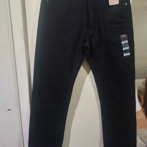 Levis 501 Mens Size 33 Straight Leg Jeans Cotton Color Denim 5-pocket Black CHOP